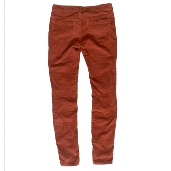 Free People Corduroy Rust Orange Pants Size 26 - Picture 6 of 11